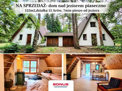 JEZIORO PIASECZNO-Dom Bliźniak 152m2 Działka 15ar