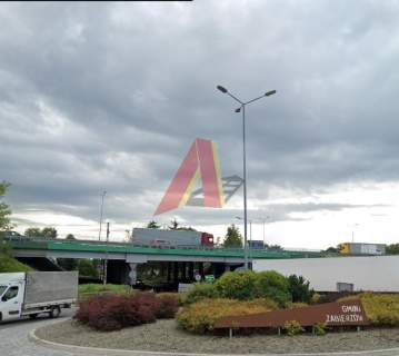 Widoczna działka z autostrady , okolice Lotniska