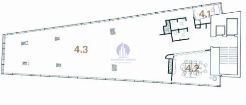 Śródmieście umeblowany lokal biurowy 278,05m2 na wynajem