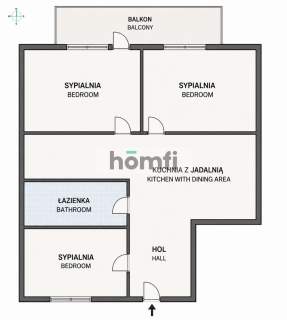 Stylowe 3 sypialnie Gdańsk Przymorze