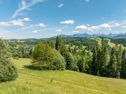 Matygówka Działka z widokiem na panorame Tatr