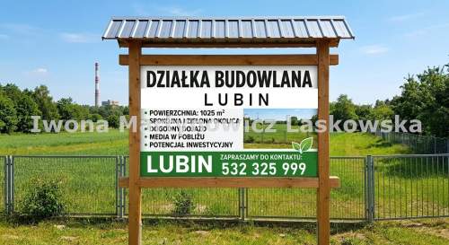 Działka budowlana, 1025m2, ul. Przemysłowa - Lubin