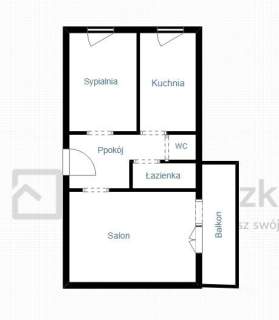 2 pokoje po remoncie Balkon Piwnica I Santocka