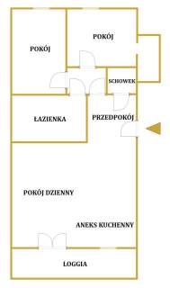 Mieszkanie 3 pokoje do wejścia Granata- Wrotków