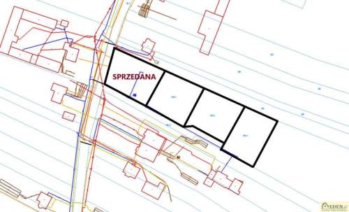 Sprzedam 3 działki budowlane w Jeziorach k. Łukowa