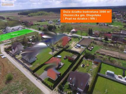 Działka budowlana 3000 m Oleśniczka Długołęka