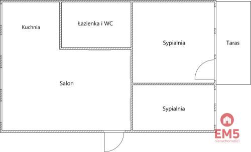 Przestronne 3 pokoje,Leśna Dolina