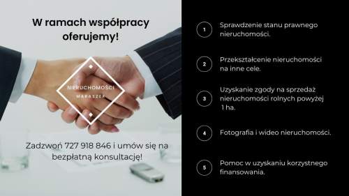 Działka rolna z linią brzegową kanału Dobrzyckiego
