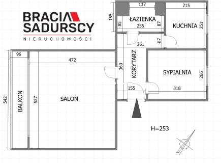Centrum Skawiny 2-pok., duży balkon, piwnica
