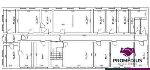 Budynek użytkowy w centrum - 850 m2 na sprzedaż