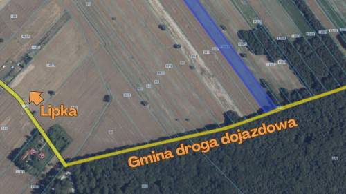 Działka rolna na sprzedaż, 27392 m2, Lipka