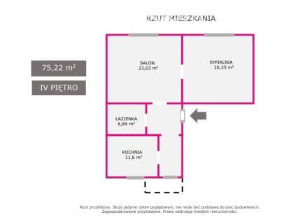 Bezczynszowe ul.Bracka, 2 pokoje- 2750 miesięcznie