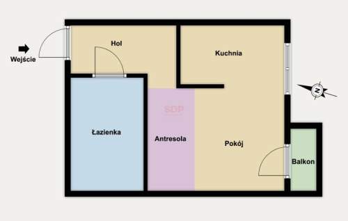 Nowa kawalerka Antresola Balkon 26,7 m2 Wysoki standard