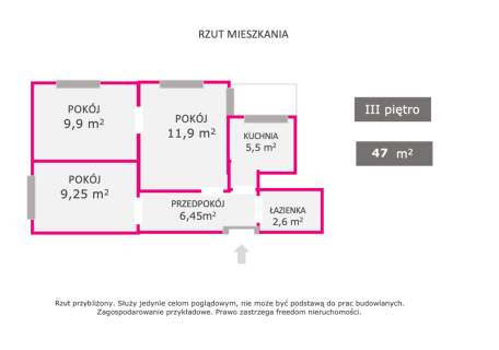 47m2 i 3 pokoje-to możliwe