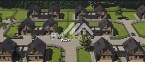 Nowoczesne osiedle w lesie, domy 155 m2