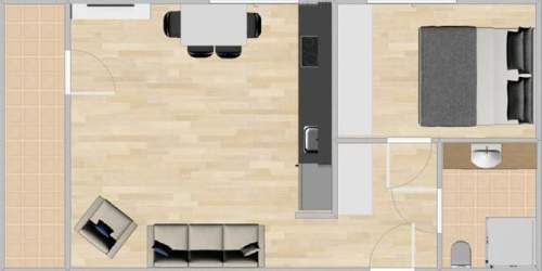 2 pokoje, balkon, garaż - Ptasia 16
