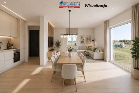 Bliźniak, pompa ciepła, działka 540mkw