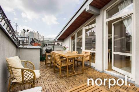 Stylowy apartament z jedną sypialnią i tarasem w centrum Kazimierza