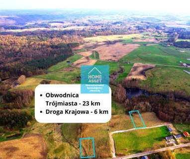 Działka przy drodze gminnej Przywidz