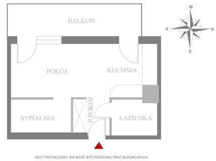 Bielany 31 m sypialnia balkon 8m2 Metro