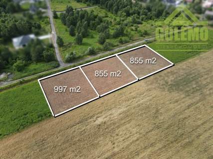 Działka z pozwoleniem na budowę / 855m2 / Kłobuck 