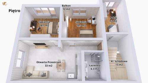 Dom wolnostojący z dużą działką i garażem Przeciszów Podlesie