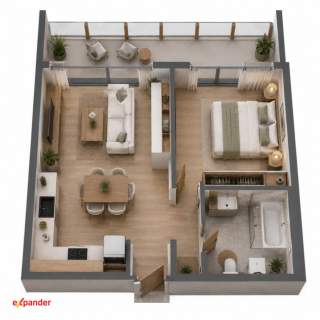 Apartament 2-pokoje prawie 40 m2 Stare Miasto