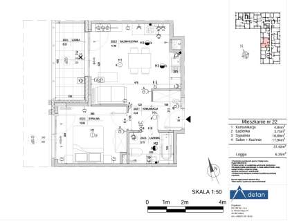 Mieszkanie na sprzedaż, 37,42 m2, Kielce
