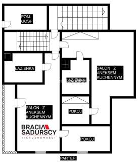 Budynek z 6 niezależnymi apartamentami.