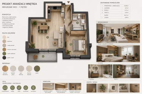 46,21 m2 APARTAMENT PRZY KIELECKIM ZALEWIE