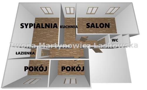 4 pokojowe mieszkanie, Gwizdanów, Gmina Rudna