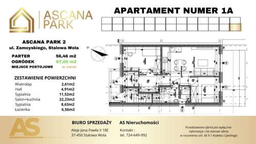 ASCANA PARK II Apartament z ogródkiem