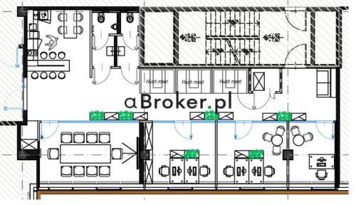 Dębniki Atrakcyjne biuro 140 m2 Open space i gabinety Klasa A