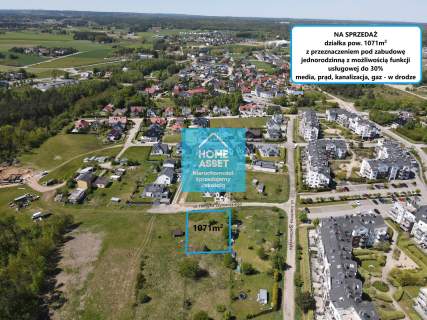 Działka budowlana Gdynia MPZP Usługi 1071 m 