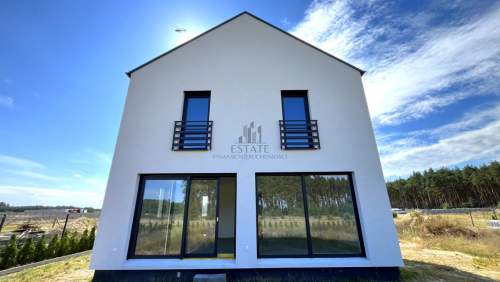 Nowoczesny dom 94,7 m , Solec, widok na las