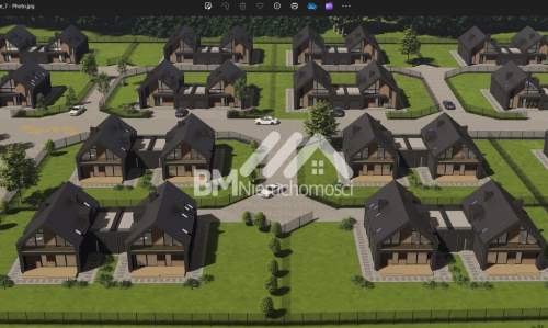 Nowoczesne osiedle w lesie, domy 155 m2