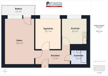 Mieszkanie 2 pokojowe 48m- winda, balkon, parking