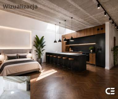 55 m Balkon Wysokie sufity Folwark