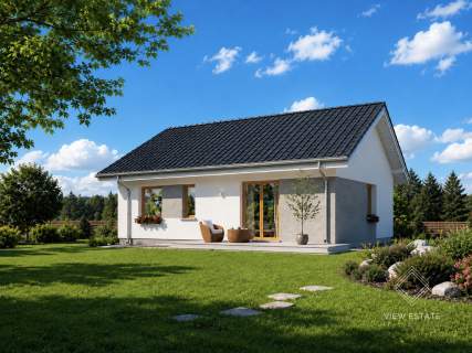 Dom parterowy 68 m2 500 m działka przy lesie