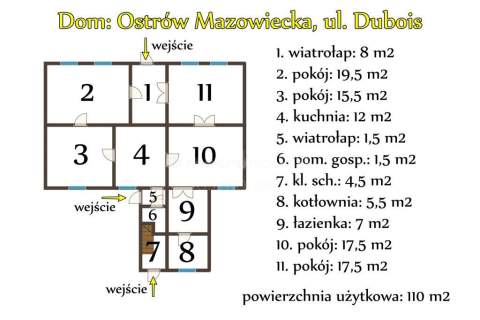 Dom w centrum Ostrowi Mazowieckiej