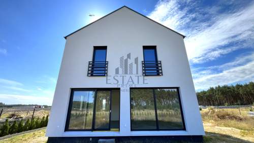Nowoczesny dom 94,7 m , Solec, widok na las