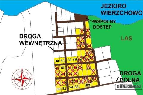 Działka budowlana w Wierzchowie blisko jeziora