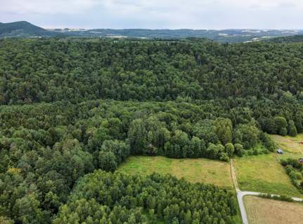 Działka budowlana pod lasem 1730m2, WZ, prąd