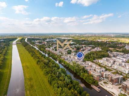 Apartament premium Olimpia Port widok na Odrę