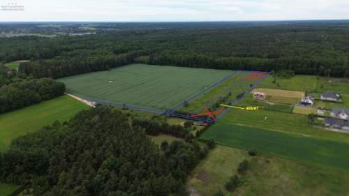 DZIAŁKA BUDOWLANA 1059 m2 NIEBOROWICE BLISKO GLIWIC CICHA I 