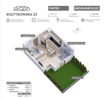 Stylowa kawalerka 31m2 Czyżyny blisko M1