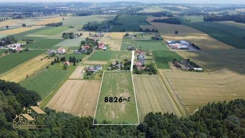 Działka rolna w Dębowcu 8826 m2