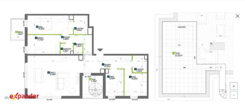 Apartament 121 m prywatny taras 53m2 ostatnie piętro
