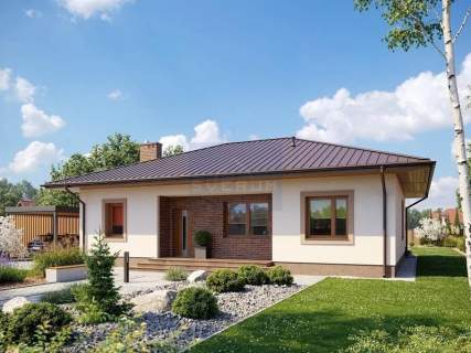 Pierwszy z czternastu nowych domów w Biskupicach