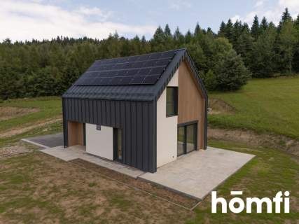 Nowoczesny dom 100 m2 pompa ciepła, fotowoltaika